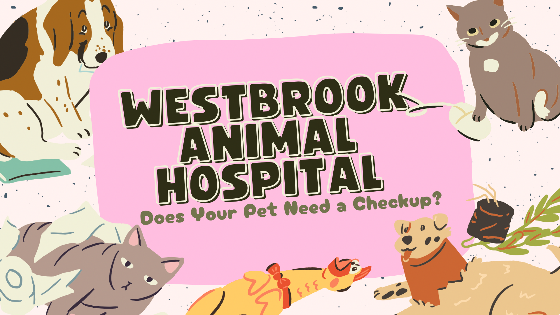 Pink and Cream Organic Illustrative Pet Adoption Advocacy Presentation - 1